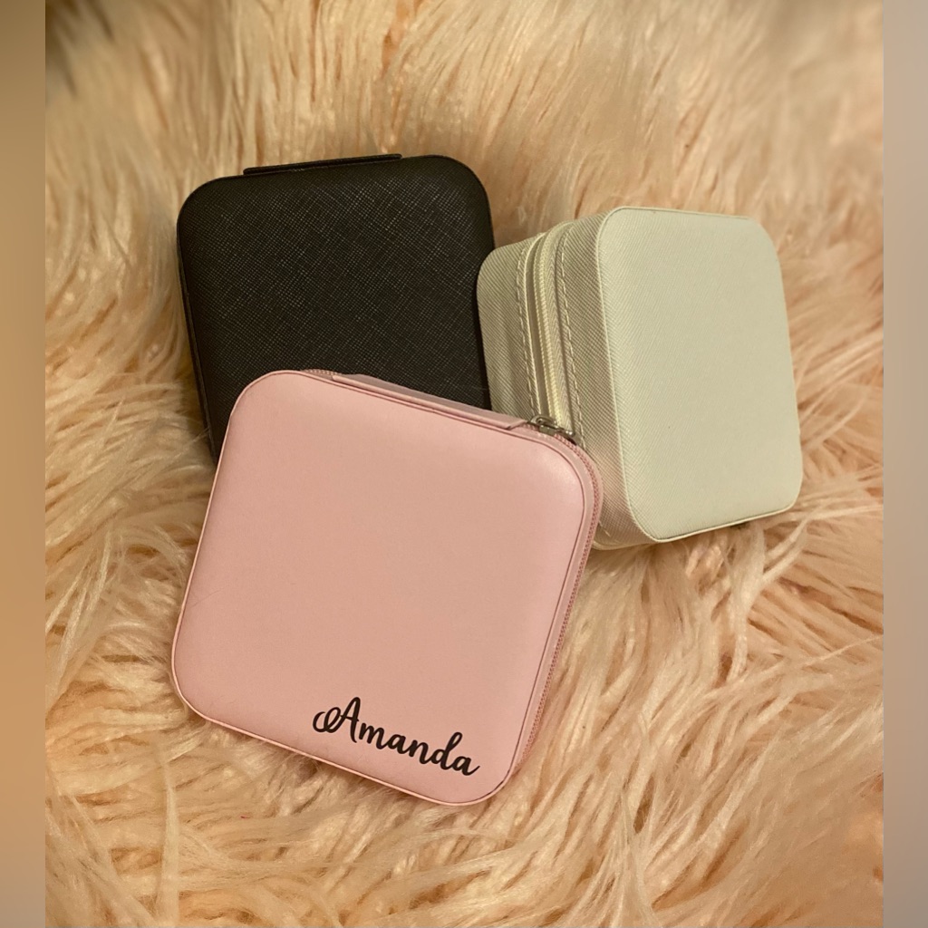 Personalized Travel Jewelry Holder